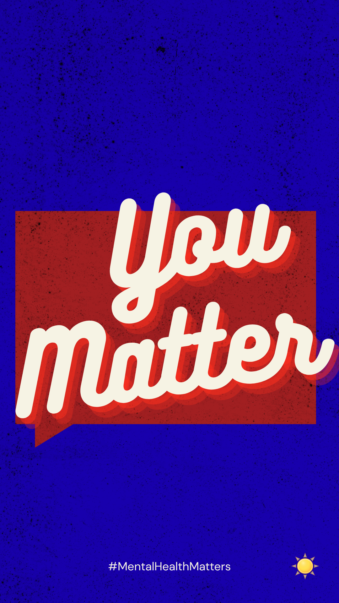 you matter. blue phone background